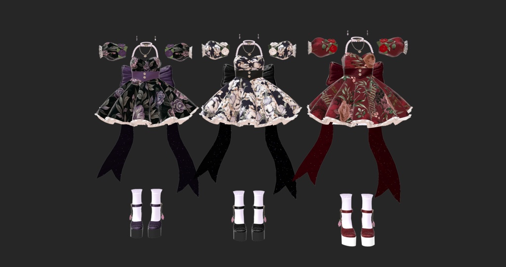【萌対応】Flower Dress & Autumn Setup