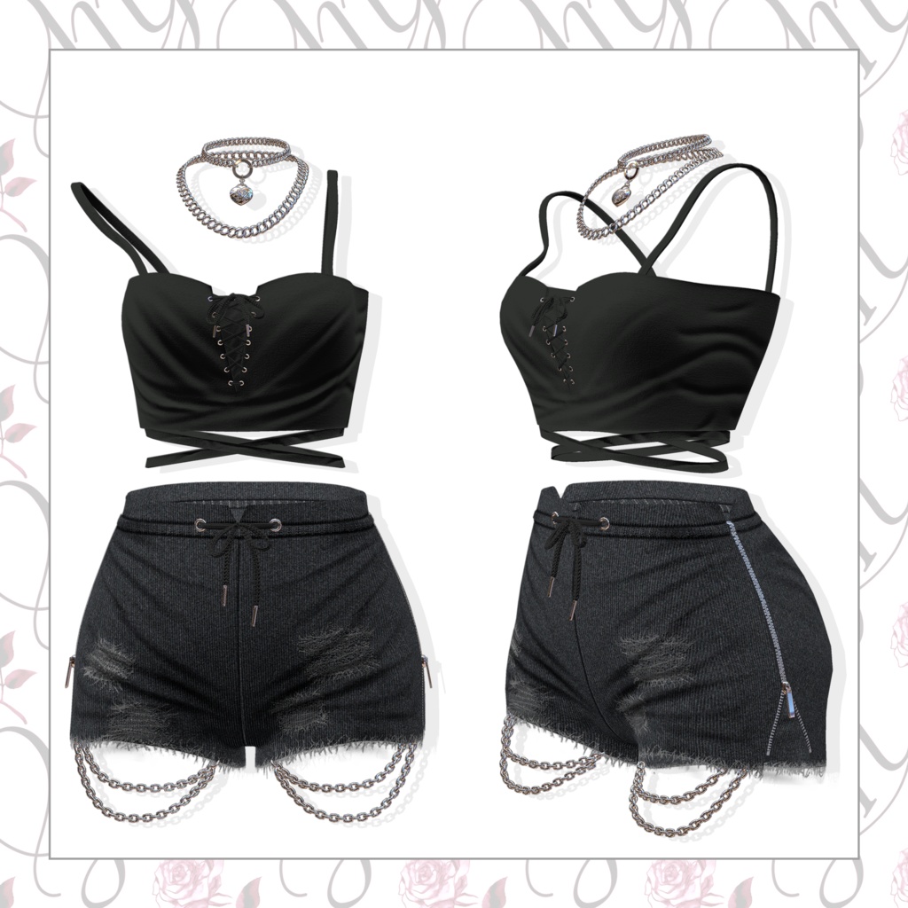 ⛓Lace up Camisole & Denim⛓ #Melty_Lily