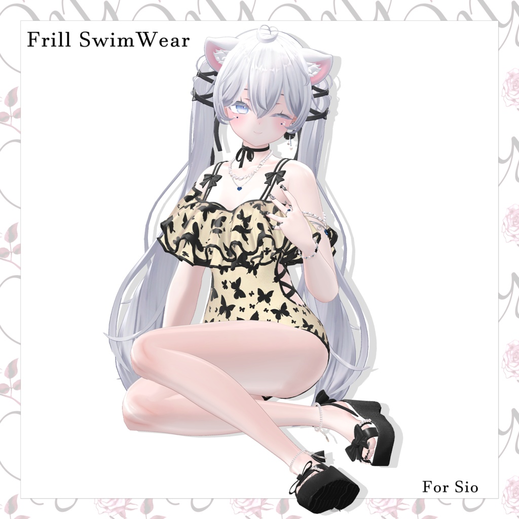 🎀 Frill Swim Wear 🎀【6アバター対応】#Melty_Lily