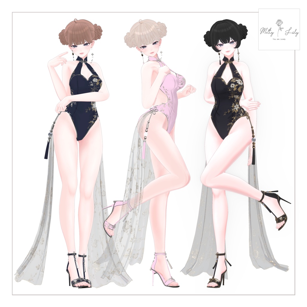 🀄 Chinese Style Swimsuit 🐉 #Melty_Lily