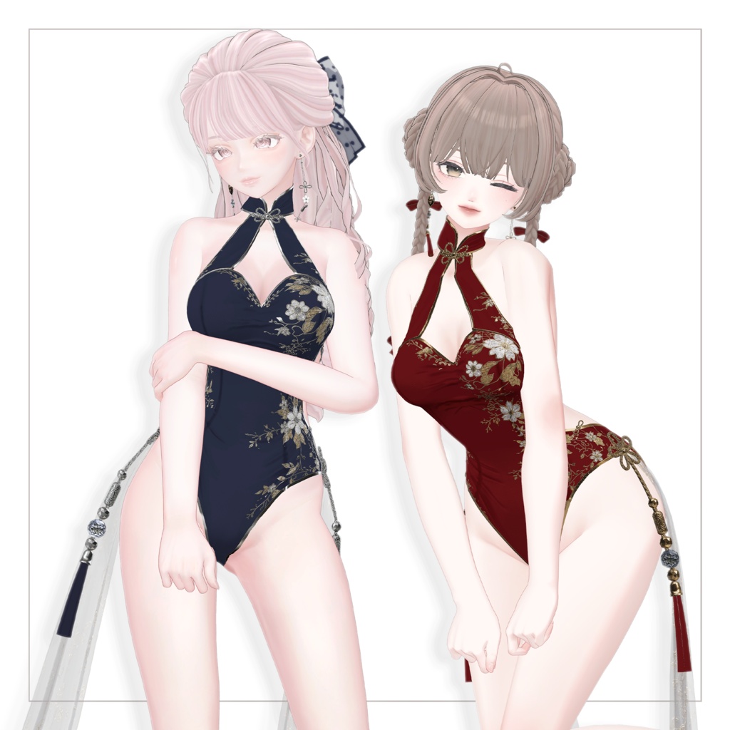 🀄 Chinese Style Swimsuit 🐉 #Melty_Lily