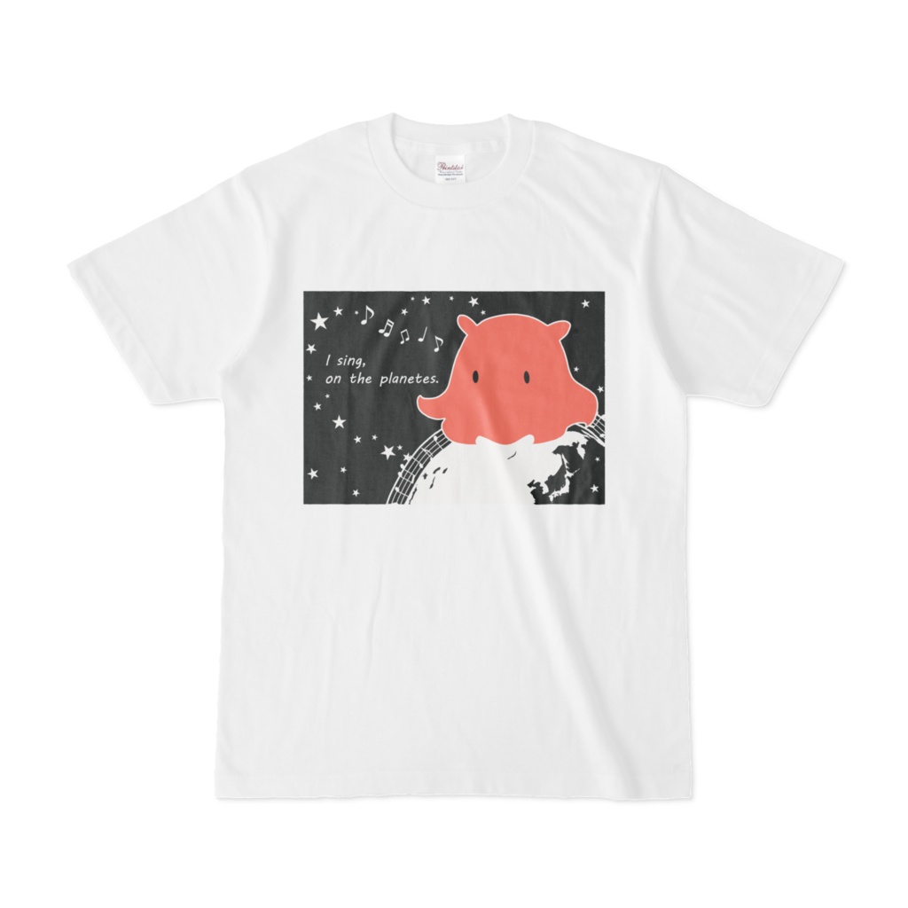 メンダコTシャツ白