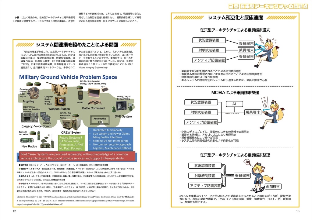「半歩先の将来戦車3 次世代ヴェトロニクスの設計様式“MOSA”」同人誌