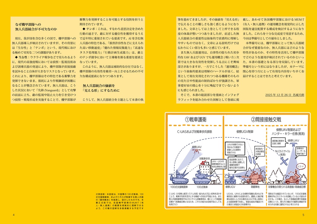 無人兵器と機甲戦(準備号)
