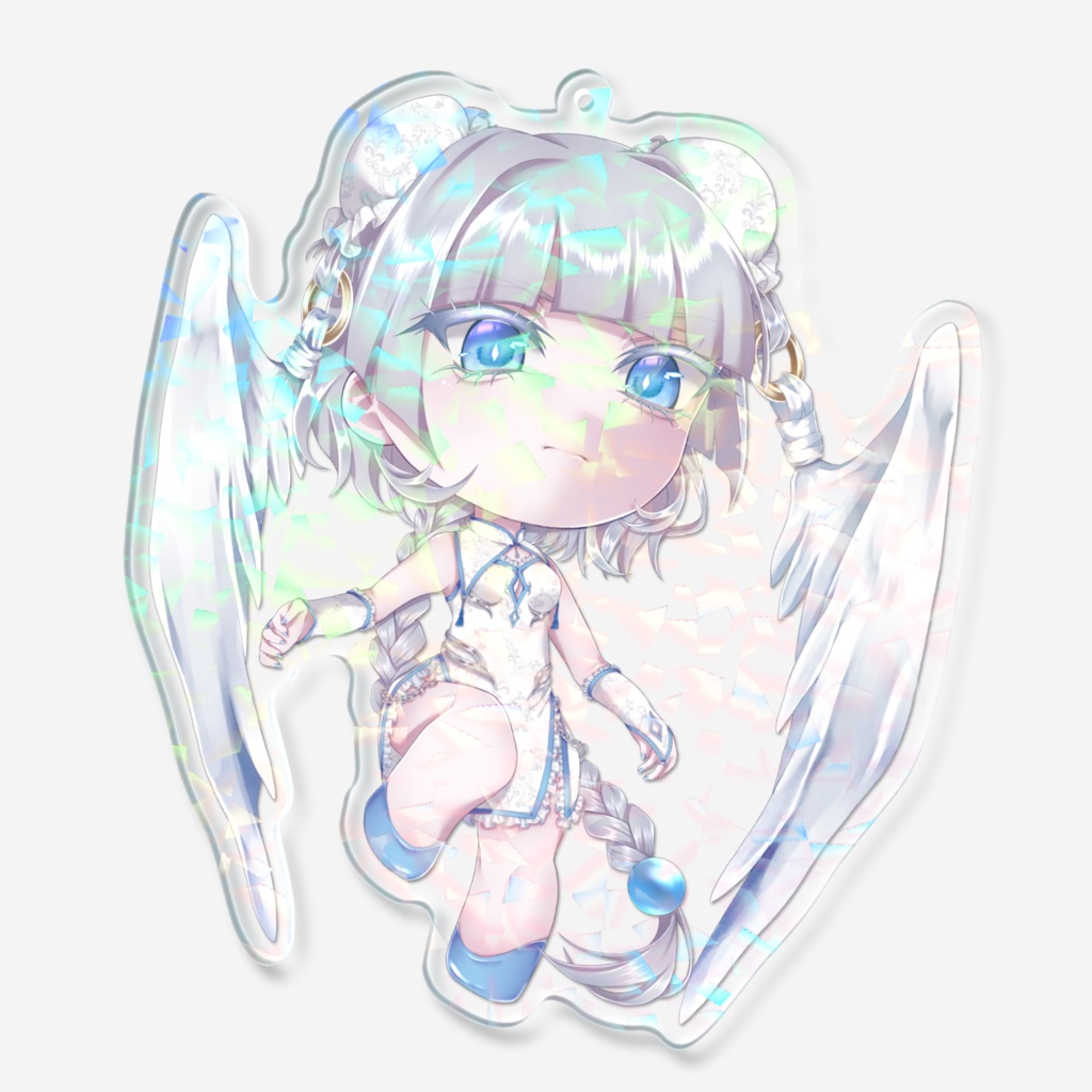 チャイナ天使ちゃん♡ホログラムアクリルキーホルダー
