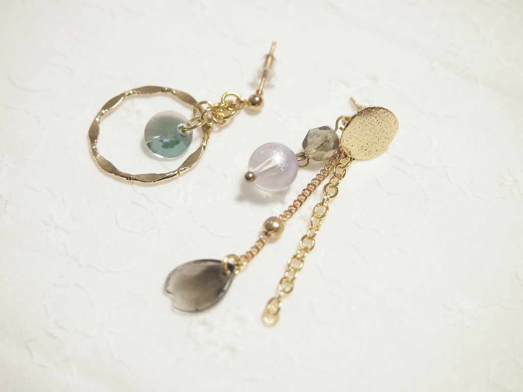 ひめさね「宵闇」ピアス