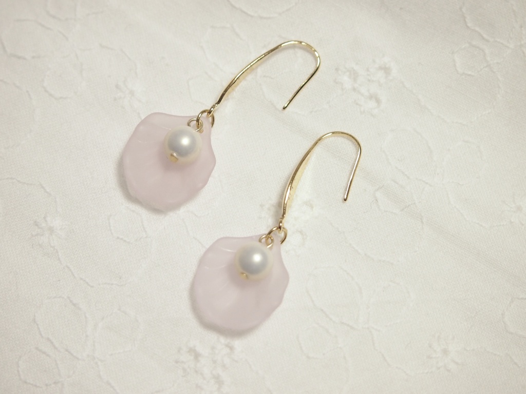 「薄紅」ピアス