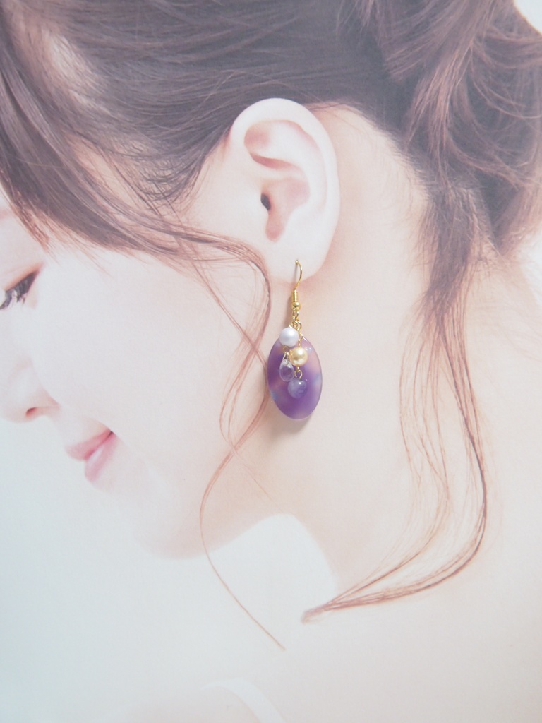 さねみ「violet」ピアス