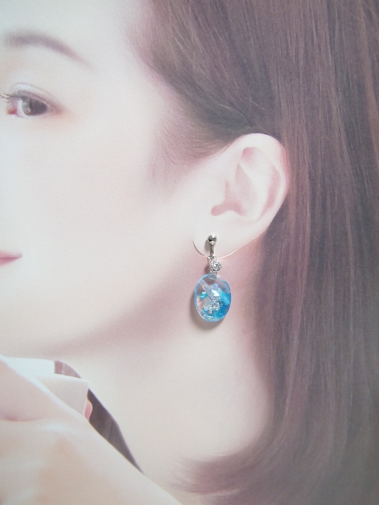 波 イヤリング&ピアス