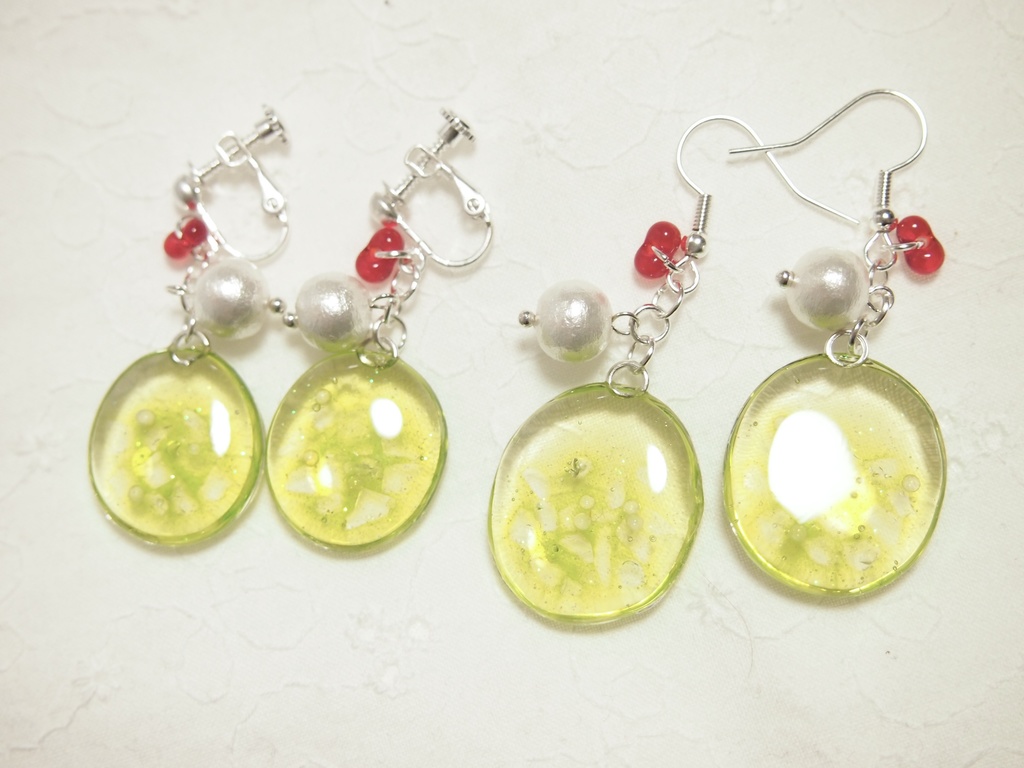 クリームソーダ　ピアス＆イヤリング