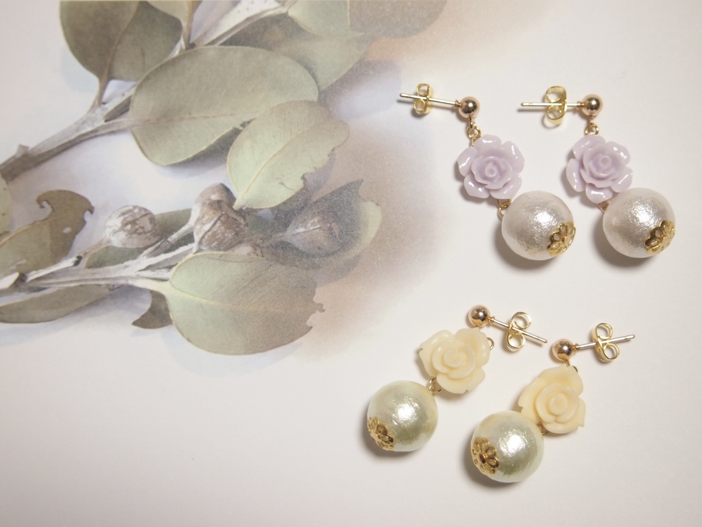 花香　ピアス＆イヤリング