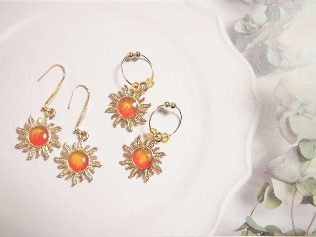 旭日　ピアス＆イヤリング