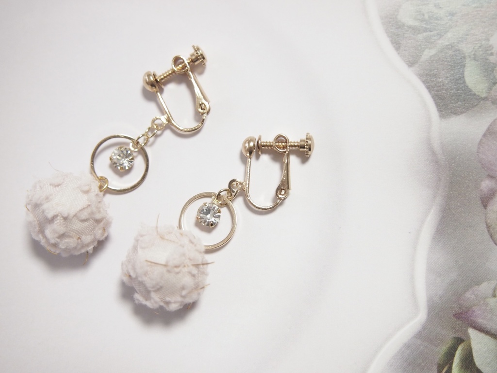 百日紅 ピアス&イヤリング