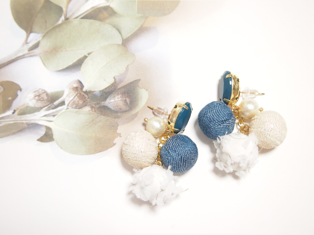 Denim Blue ピアス