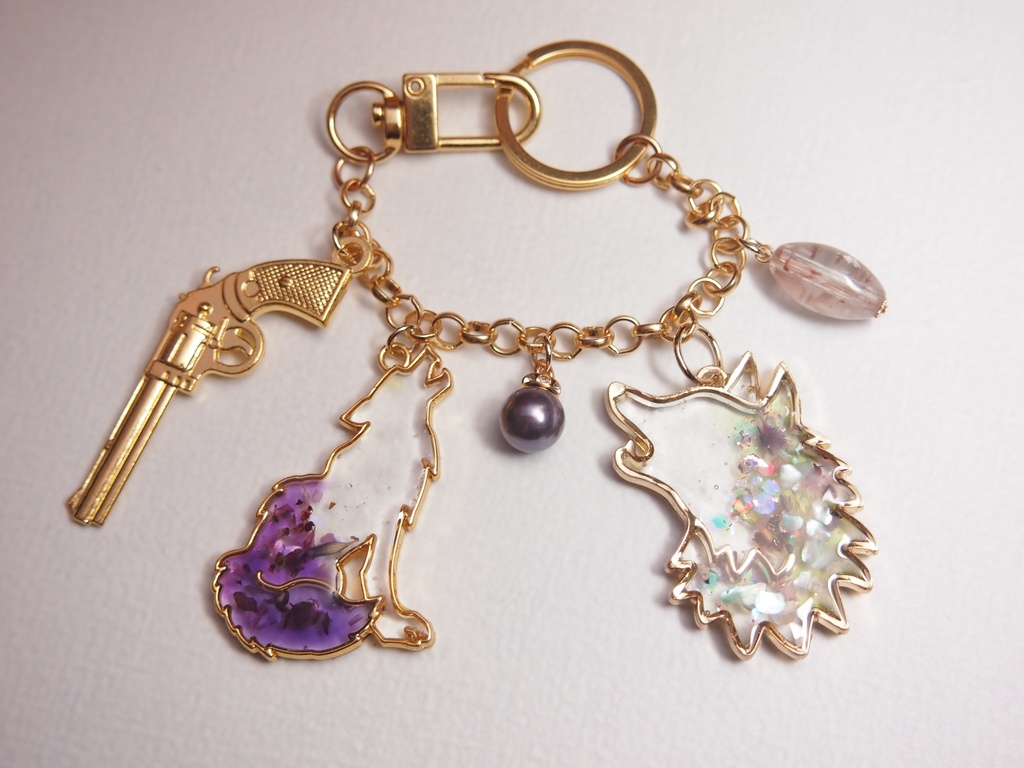 月に吠える　バッグチャーム