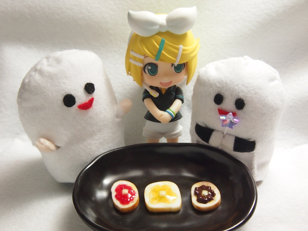 トーストセット いちごジャム&小倉