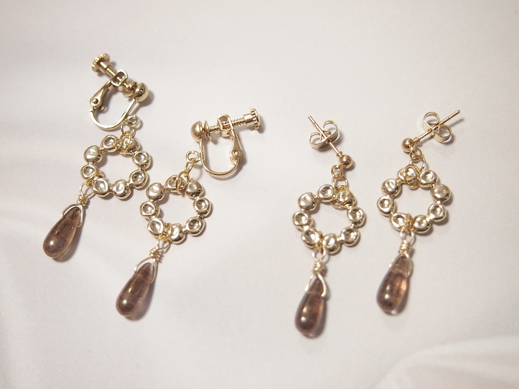 朱華　ピアス＆イヤリング