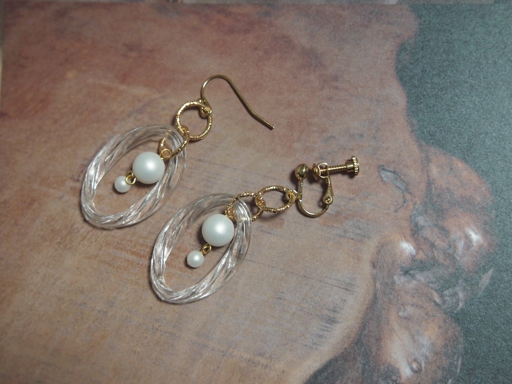 冬はましろに　ピアス＆イヤリング