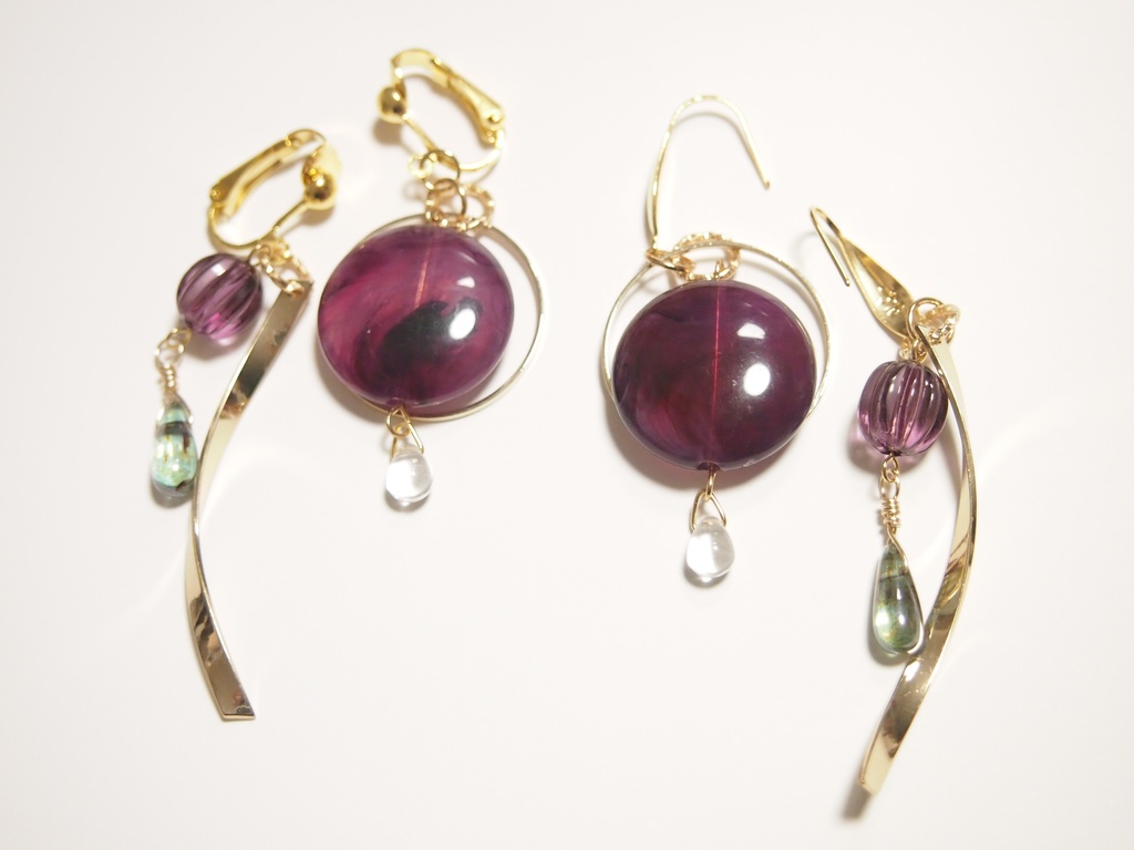 月蝕　ピアス＆イヤリング