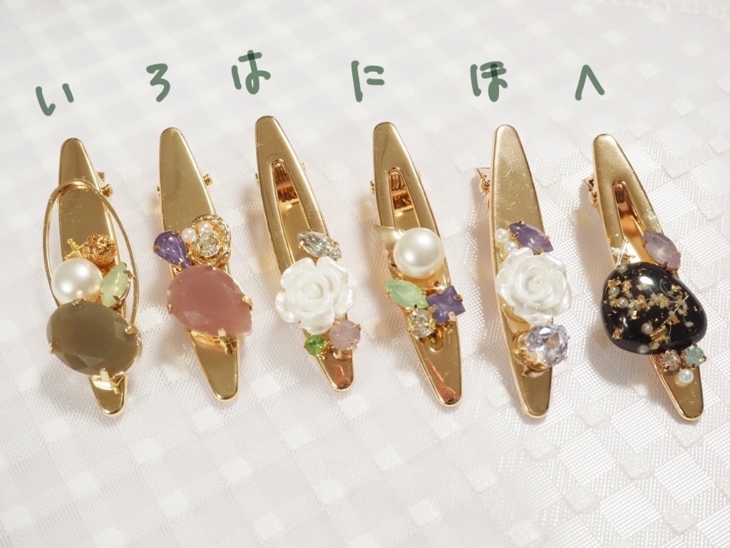 花笑み　ヘアクリップ