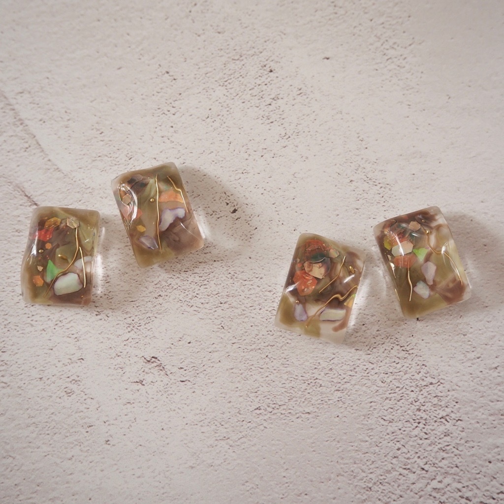 沈香茶　ピアス＆イヤリング