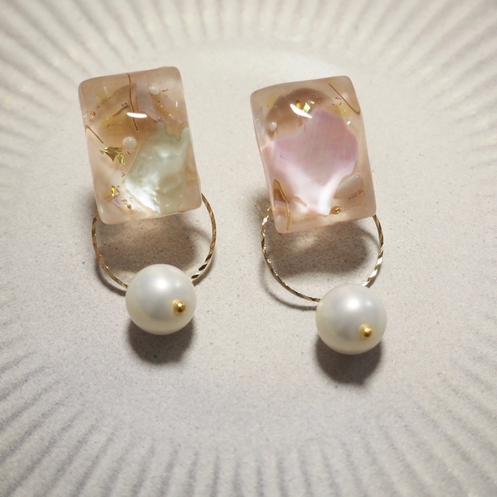 槿花色(むくげいろ)  ピアス＆イヤリング