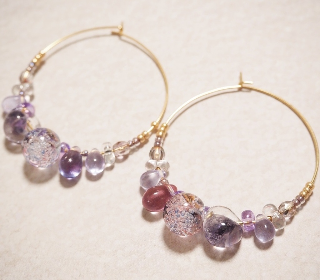 ベリーのシャーベット　ピアス