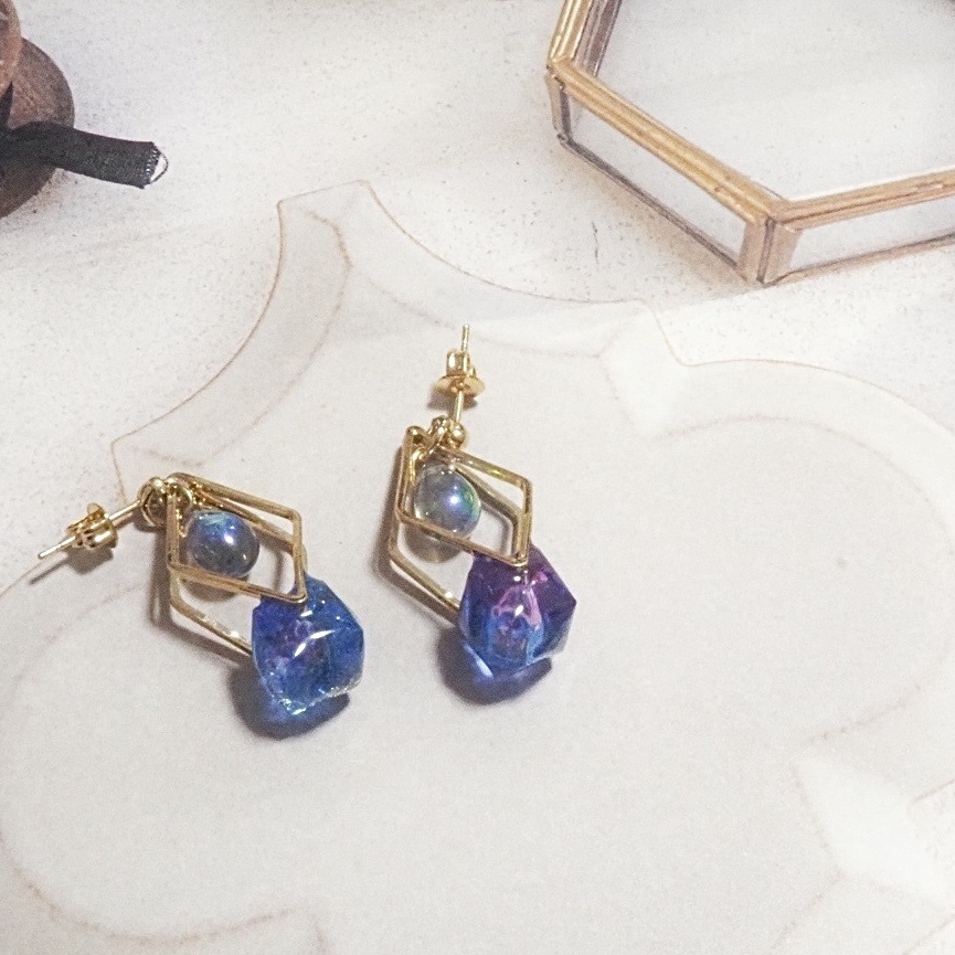 瑠璃　ピアス＆イヤリング