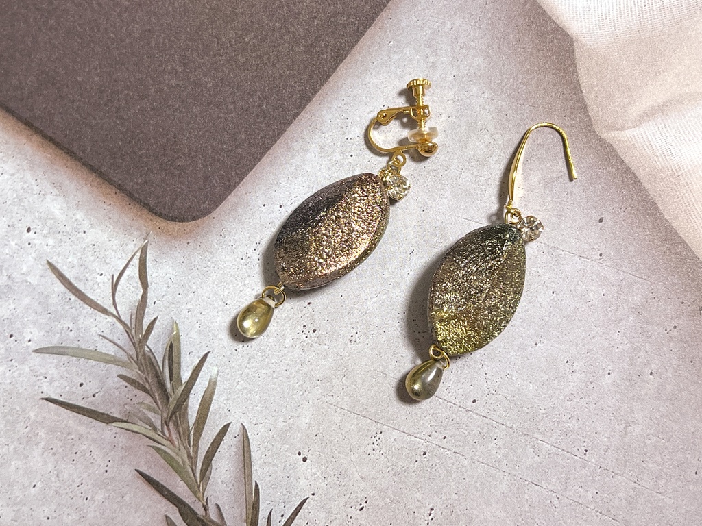 緑青　ピアス＆イヤリング