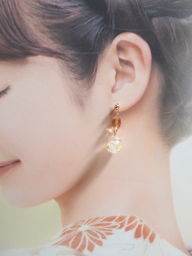 紅の雨 ピアス&イヤリング