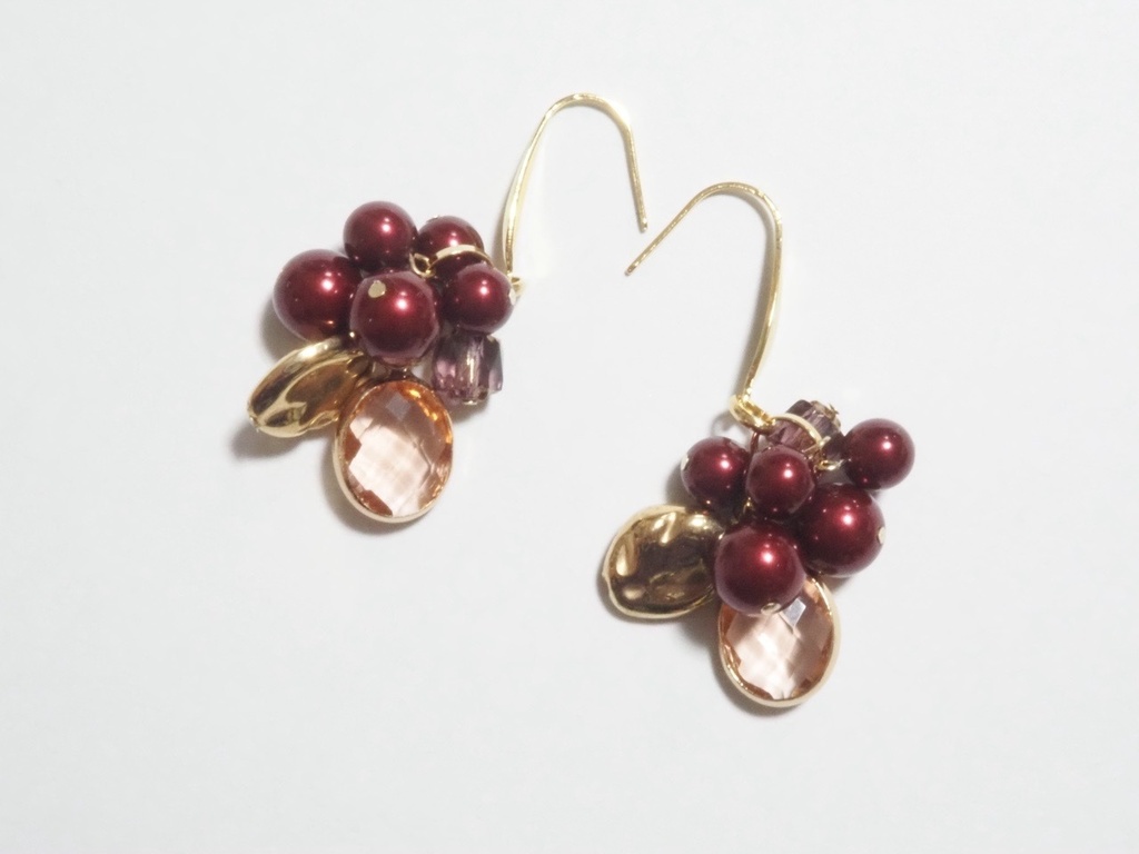 柘榴 ピアス&イヤリング