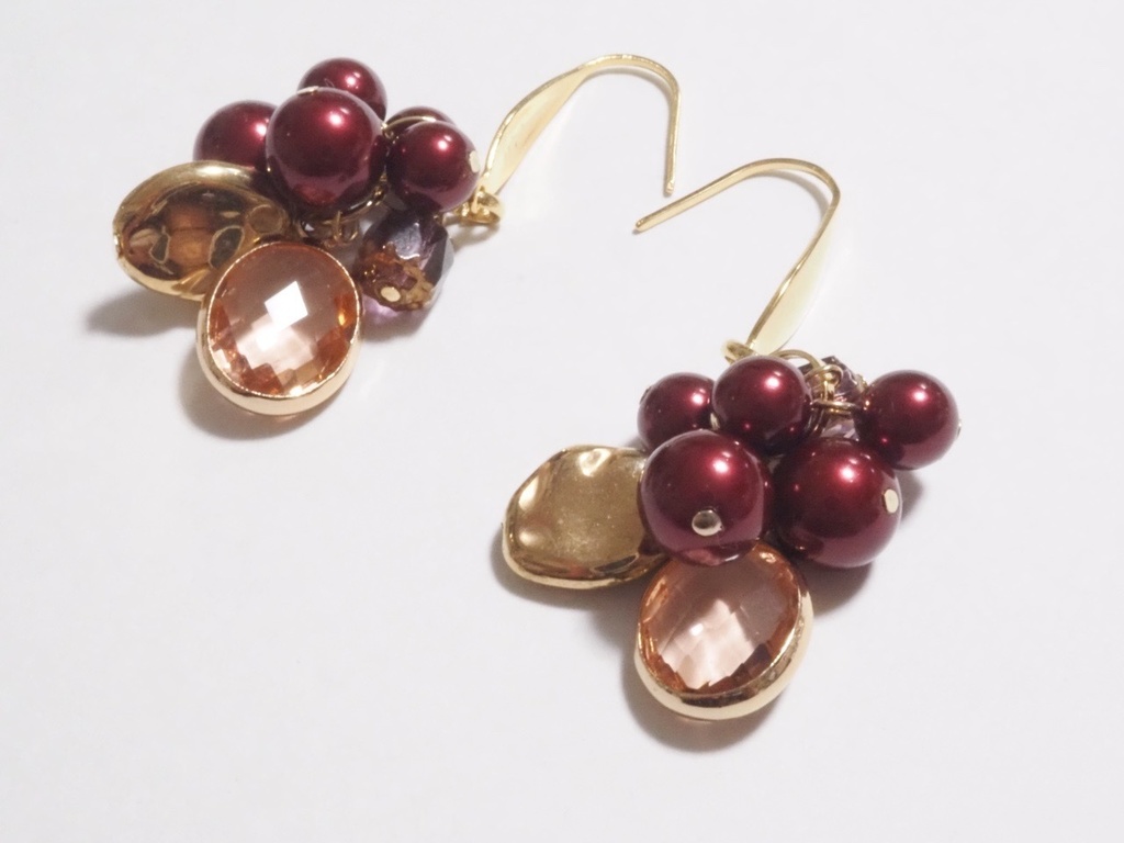 柘榴　ピアス＆イヤリング