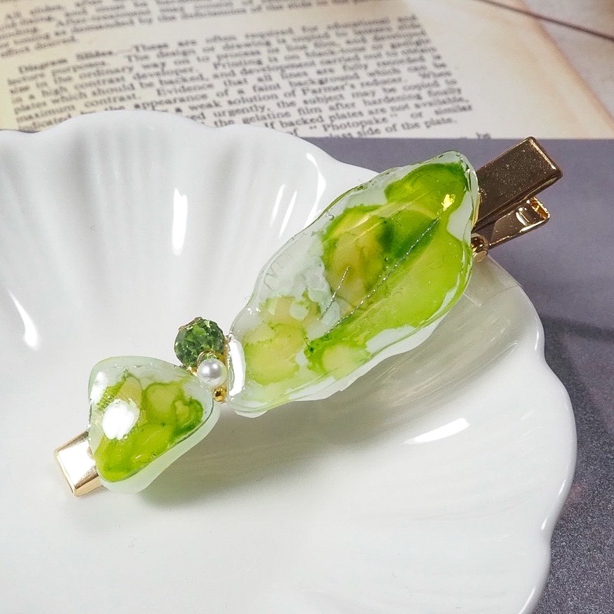 青き踏む ヘアクリップ