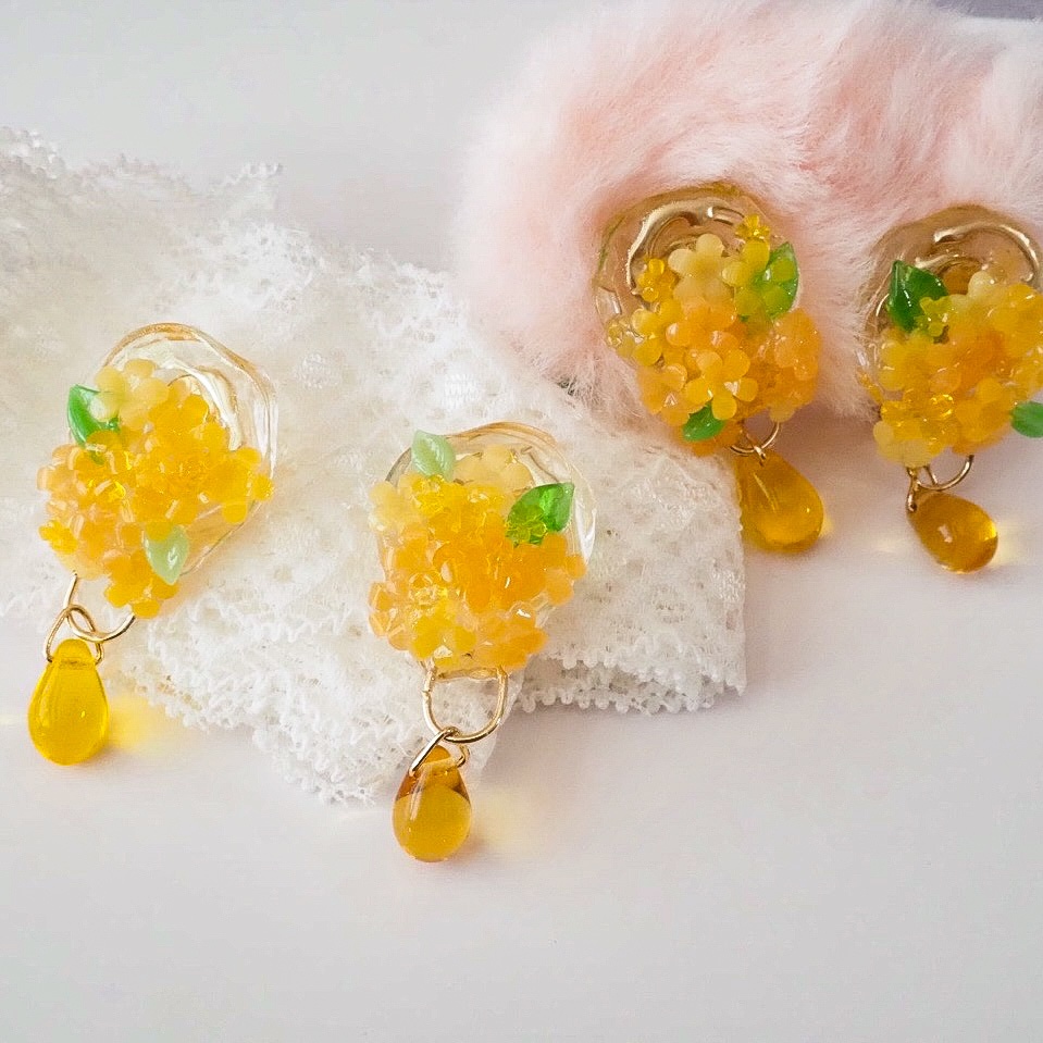 金木犀 ピアス&イヤリング