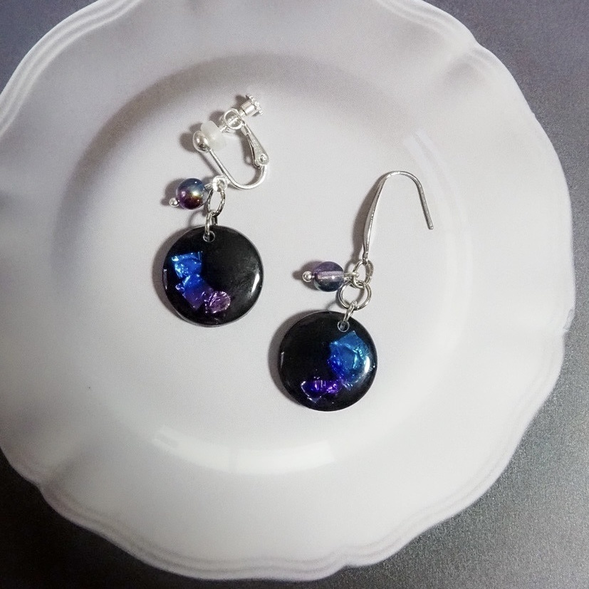 不夜城 赤・青 ピアス&イヤリング