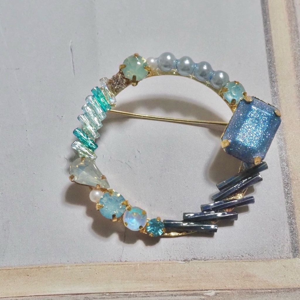 みずぐるまブローチ A・B