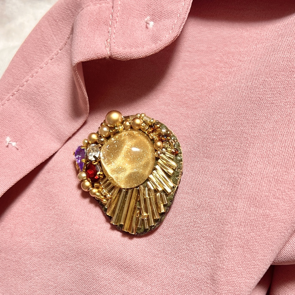 天満つ月 Ⅱ ブローチ