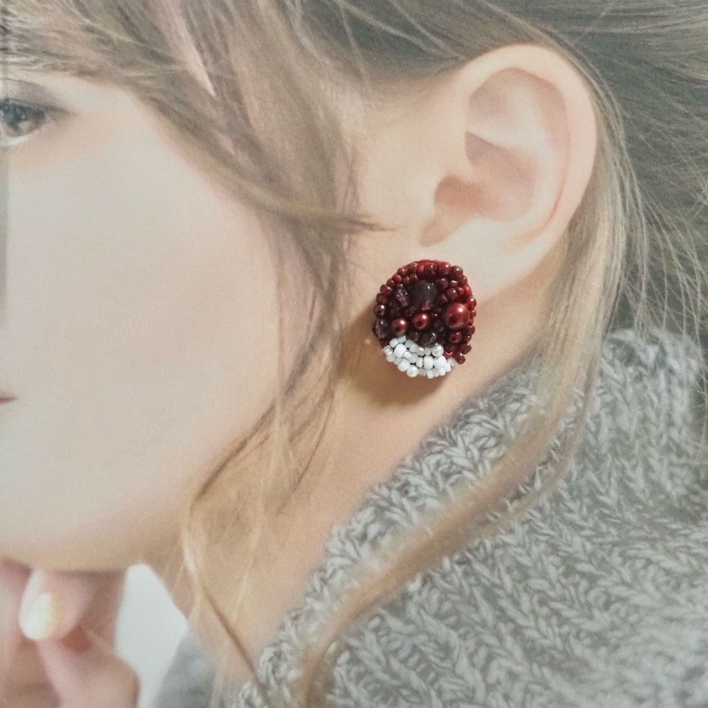 中くらいのおはぎ ピアス&イヤリング