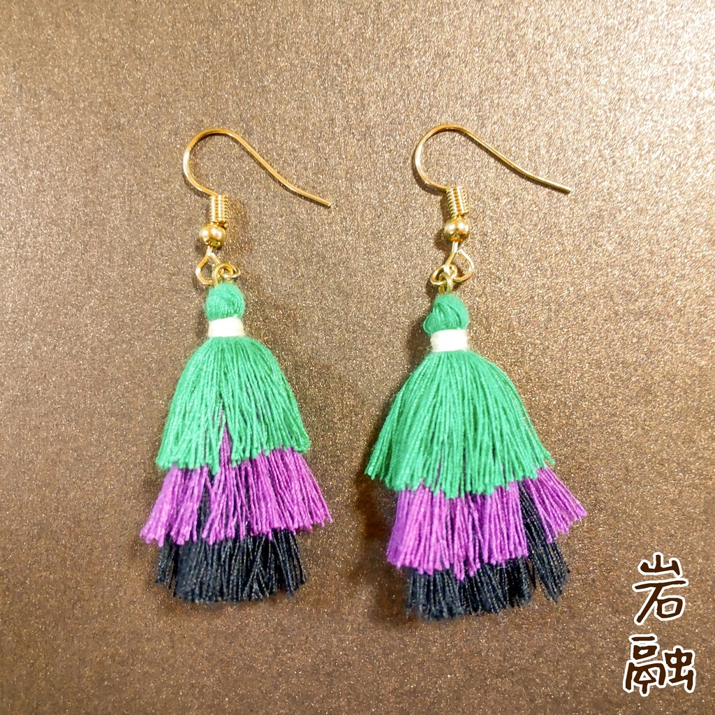 刀剣男士イメージ 3段タッセル ピアス/イヤリング