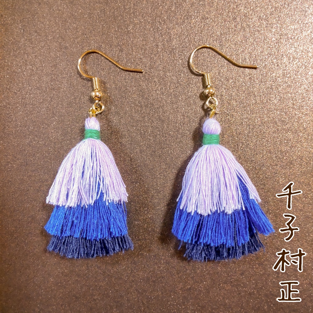 刀剣男士イメージ 3段タッセル ピアス/イヤリング