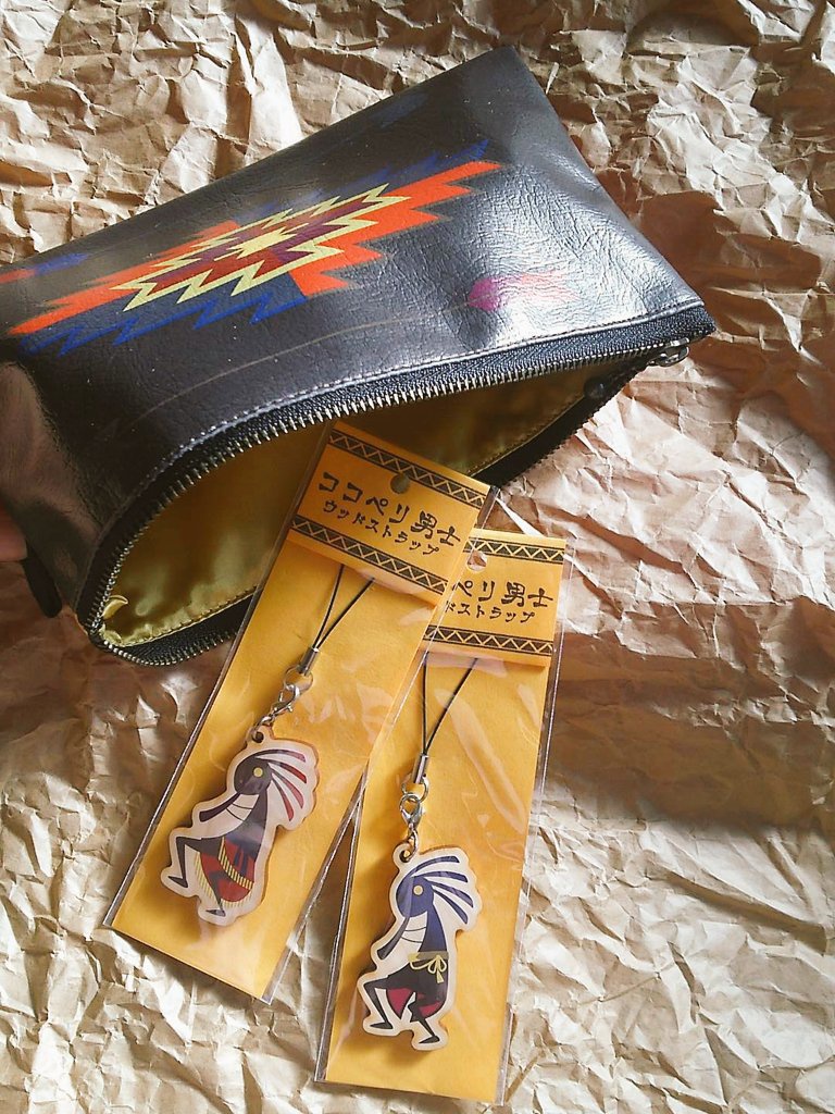 【完売】ココペリ男士フラットポーチ