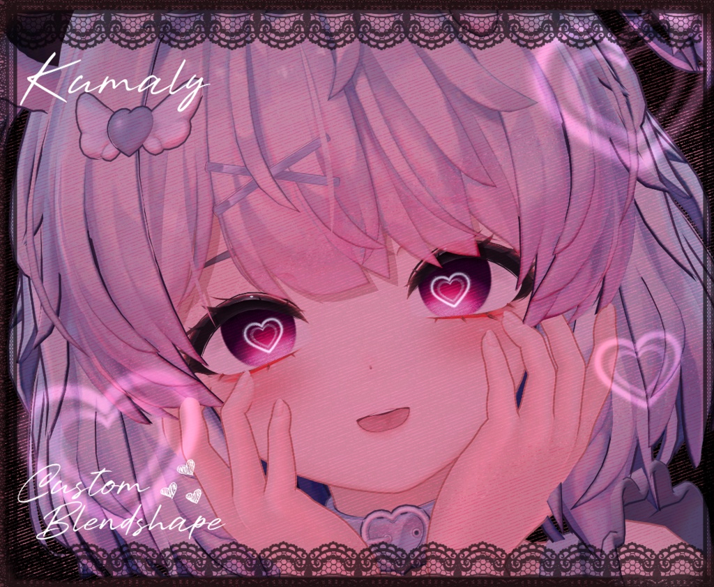 【クマリ 】 Kumaly | Crosshatch Love 【19 Colors】 + Custom blendshape