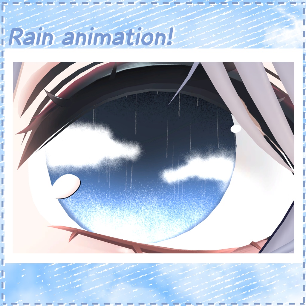 【18 アバター対応】 CANDY SKIES EYE | RAIN ANIMATION + FACE SPARKLE