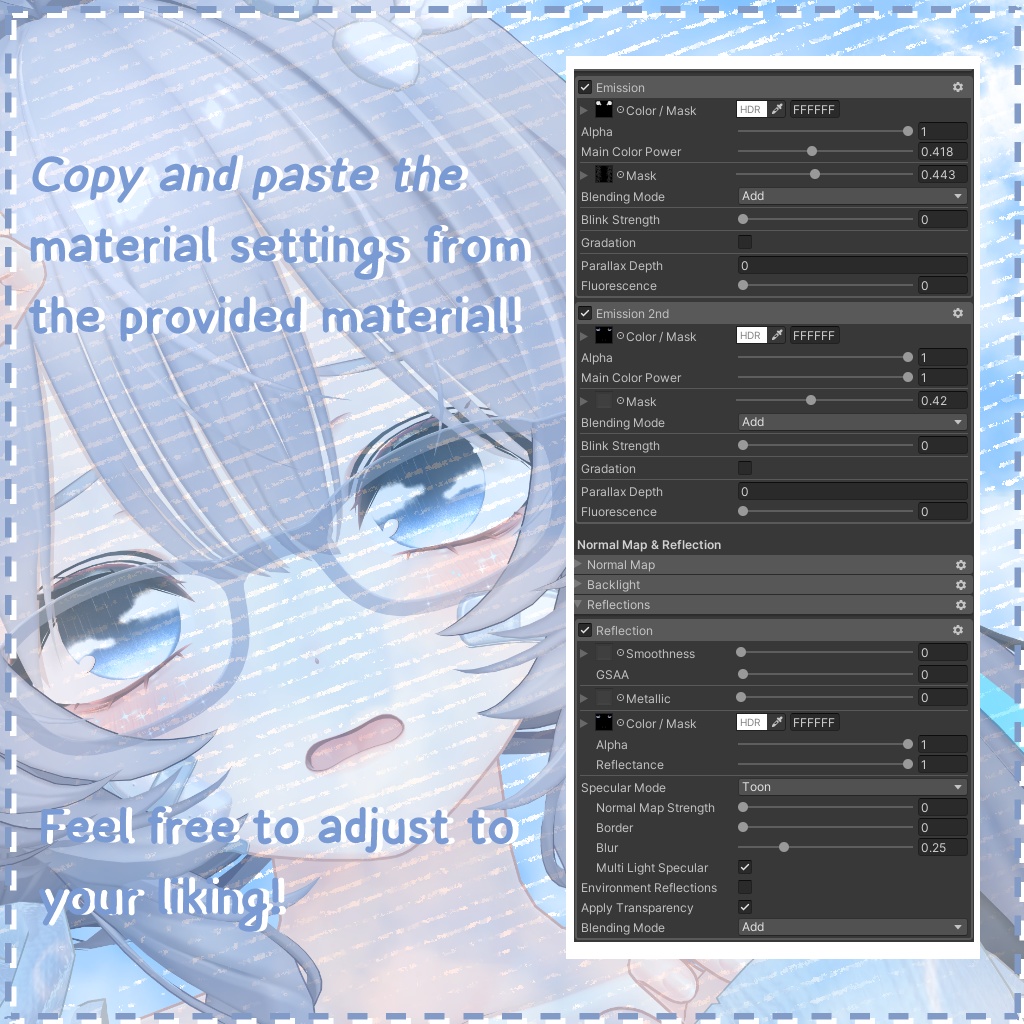 【18 アバター対応】 CANDY SKIES EYE | RAIN ANIMATION + FACE SPARKLE