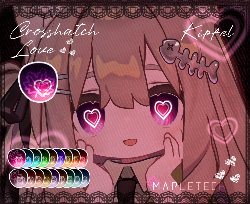 【キプフェル】 Kipfel UPDATE |  Crosshatch Love 【19 Colors】 + Custom blendshapes