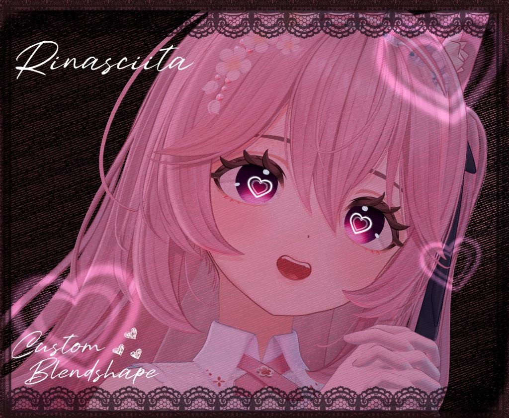 !!AVATAR UPDATE!! 【25 アバター対応】 Crosshatch Love 【19 Colors】 + Custom blendshapes