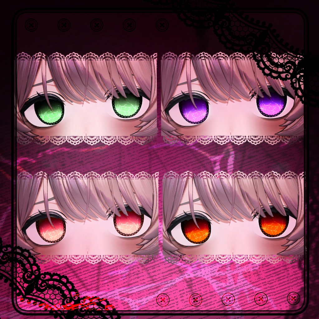 【18 アバター対応】 SHATTERED OBSESSION | EYE + MAKEUP