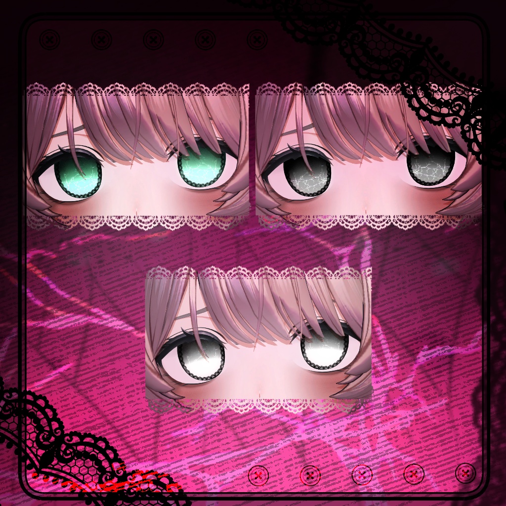 【18 アバター対応】 SHATTERED OBSESSION | EYE + MAKEUP