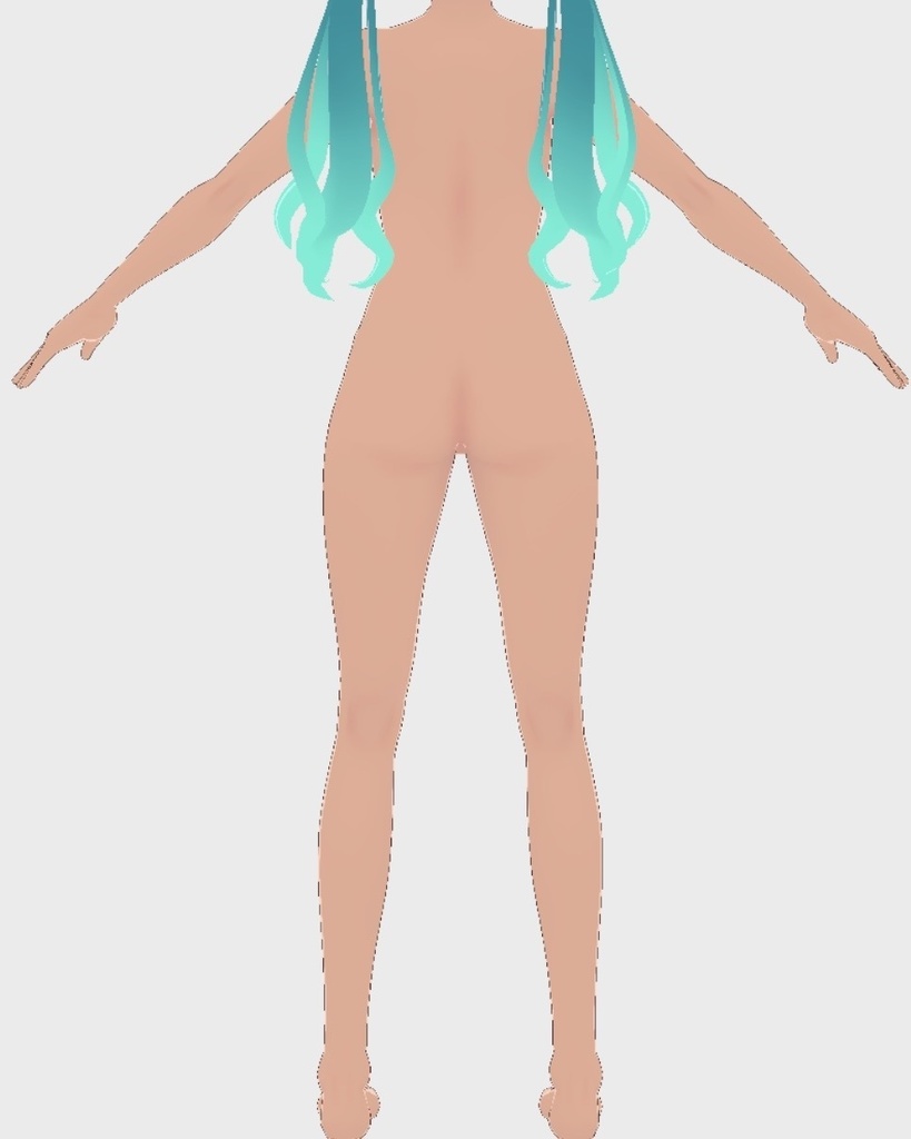 【ハイライト選択可】褐色肌向け ボディテクスチャ