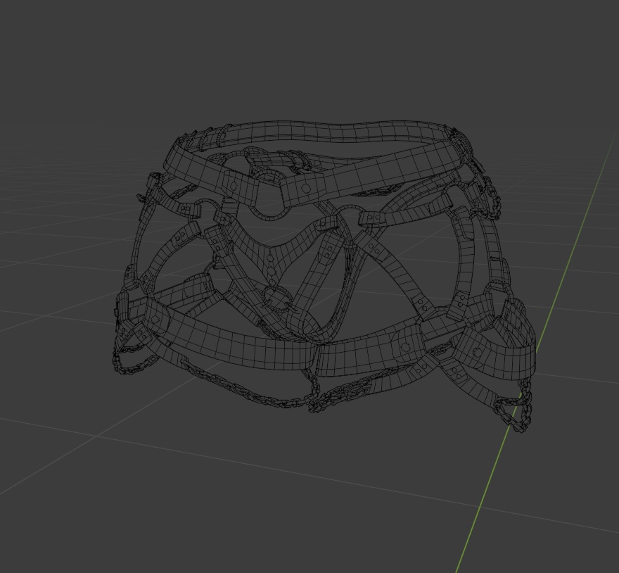 "Showing it off" Booty harness